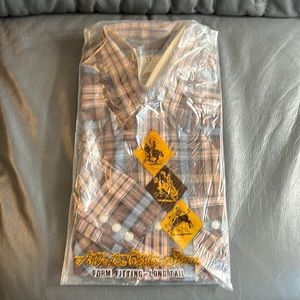 Dee Cee Brand authentic western shirt Dash L 14 1/2–33 Plaid New